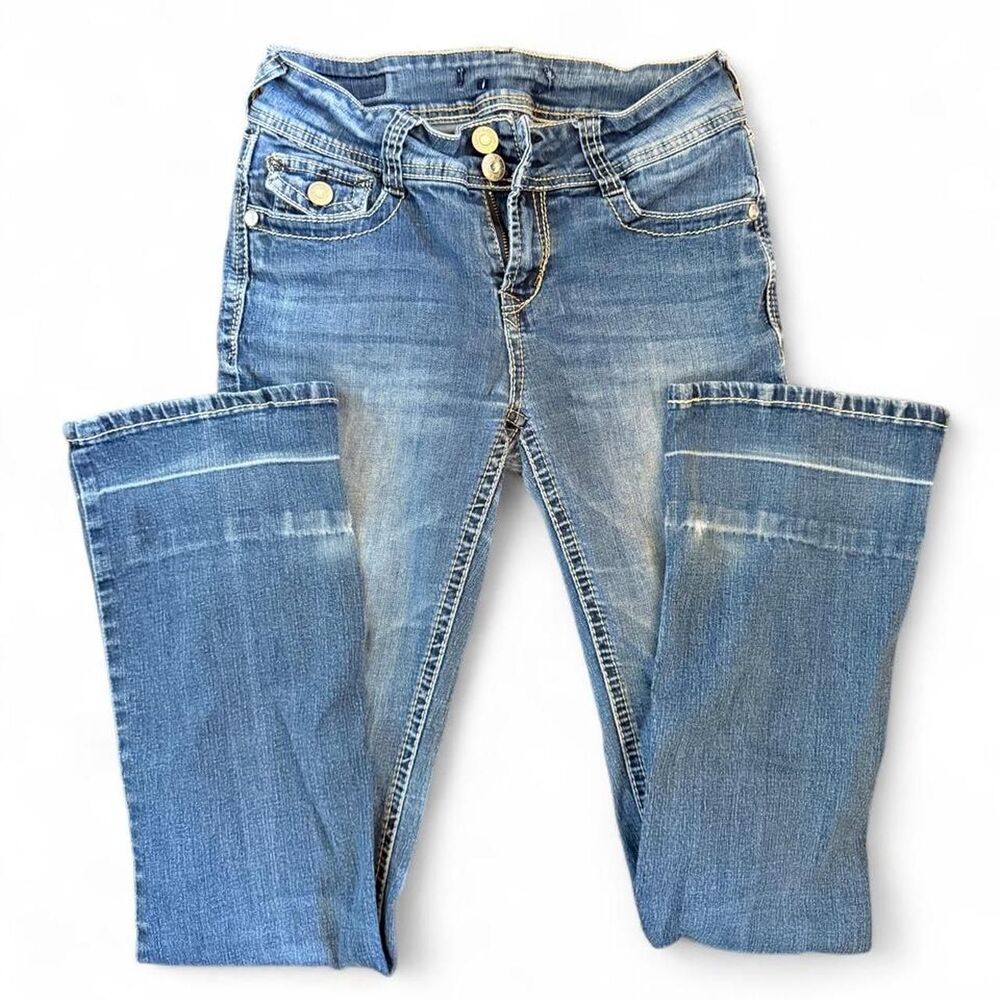 Wallflower Women's Blue and Navy Jeans